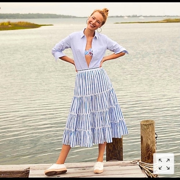 J. Crew Dresses & Skirts - J Crew 2 tiered midi skirt